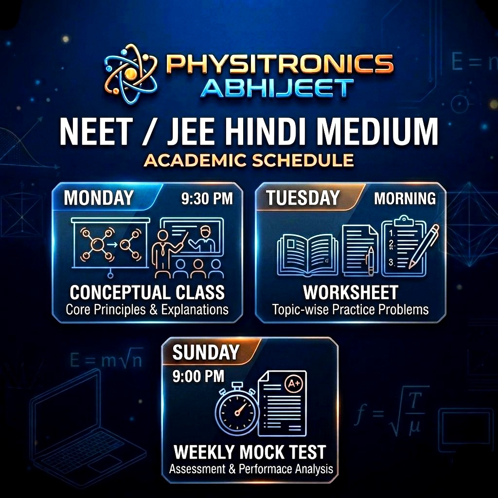 Hindi medium schedule